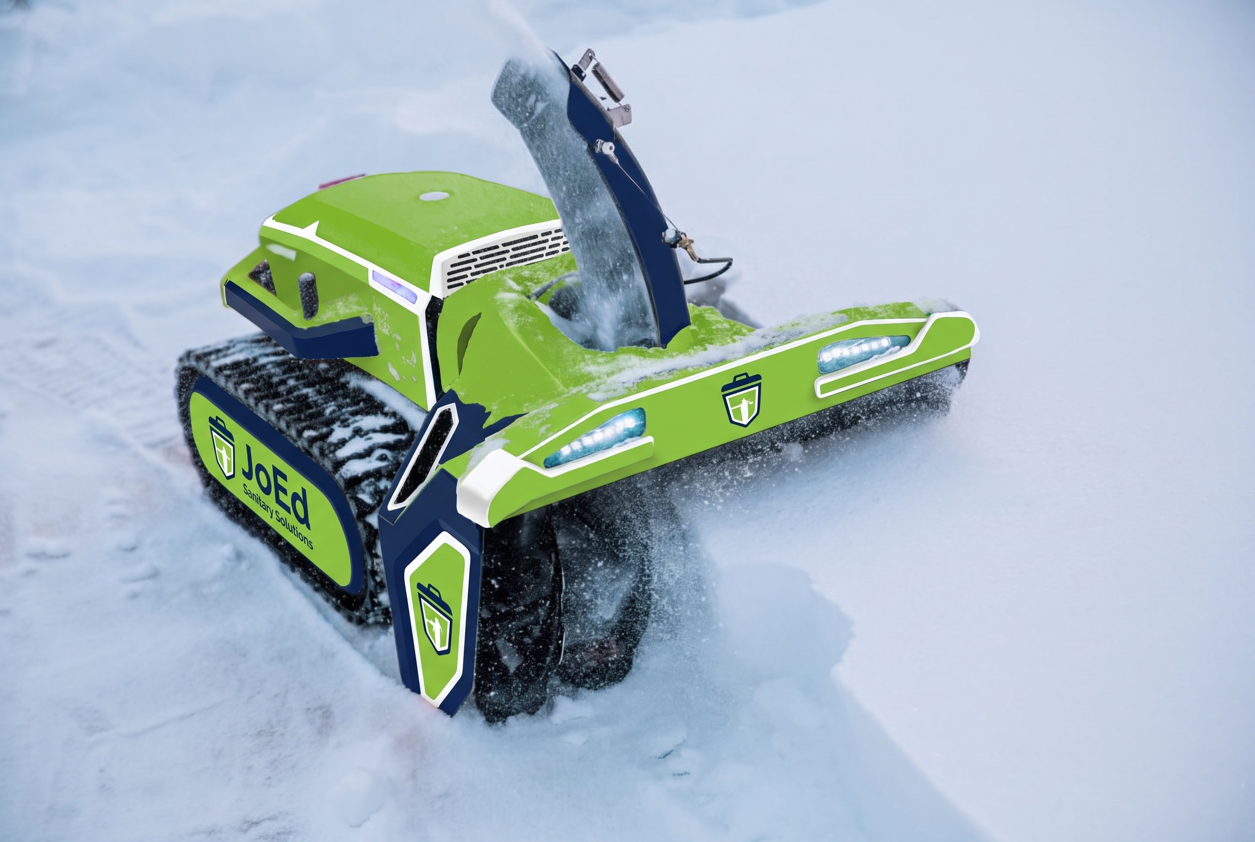 JoEd autonomous snow blower robot